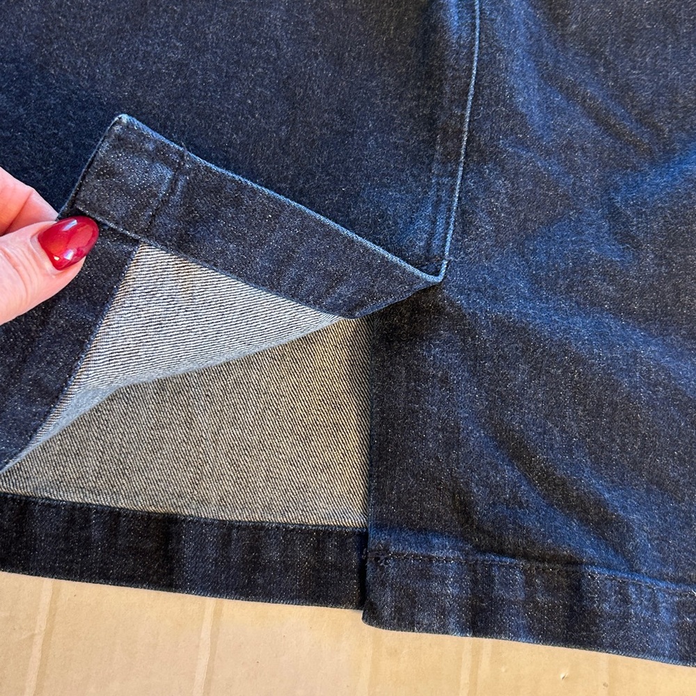 Lauren by Ralph Lauren Jean Co Premium Women’s Blue Denim Pencil Skirt Sz 14 - Picture 8 of 13